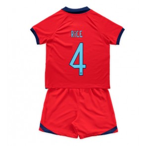 Anglie Declan Rice #4 Dětské Venkovní dres komplet MS 2022 Krátký Rukáv (+ trenýrky)